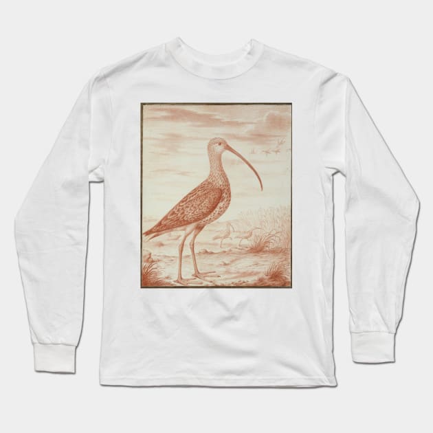 Curlews and Ducks by Nicolas Robert Long Sleeve T-Shirt by Amanda1775